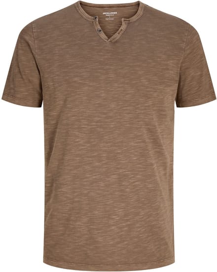 JACK & JONES- JJESPLIT NECK TEE SS NOOS - Heren - T-shirt