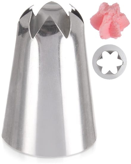 Spuitmond Edelstaal Bloem - Spuitmondjes voor Spuitzak - Decoratie - Cupcake