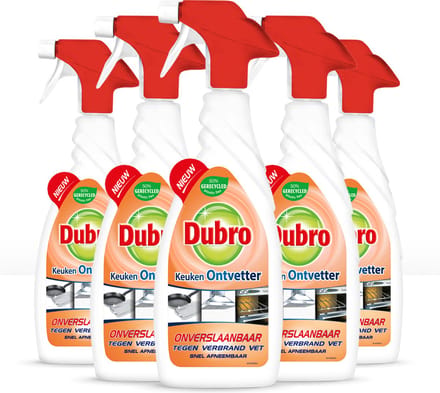 Dubro Keuken Ontvetter Spray 5 Stuks - Voordeelverpakking