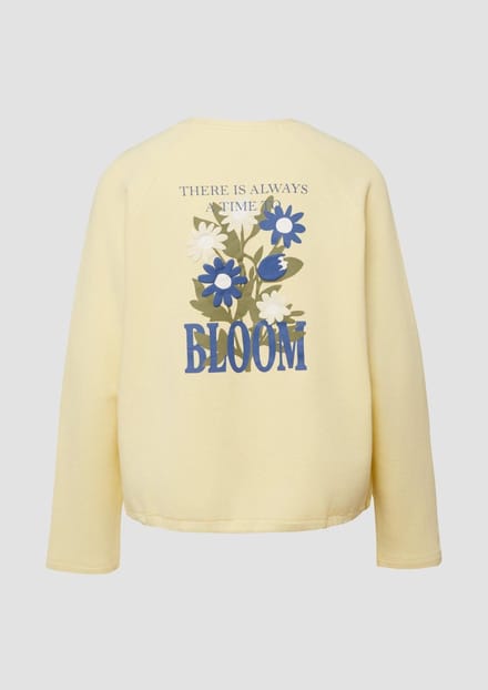 Dames sweat met relaxed fit en print voor- en achterkant s.Oliver