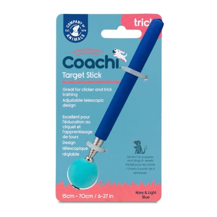 Coachi Target Stick - Hondenopvoeding - Navy Lichtblauw