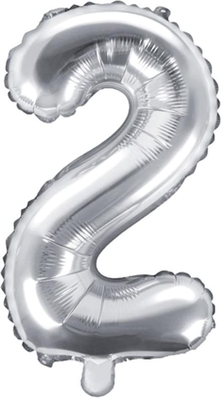 Cijfer 2 (35 cm) - Zilver