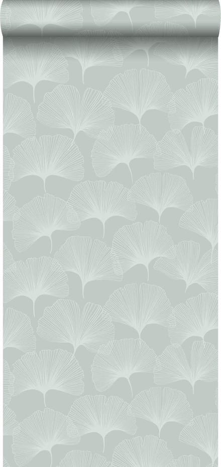 Origin Wallcoverings behang ginkgo bladeren celadon groen - 347748 - 0,53 x 10,05 m