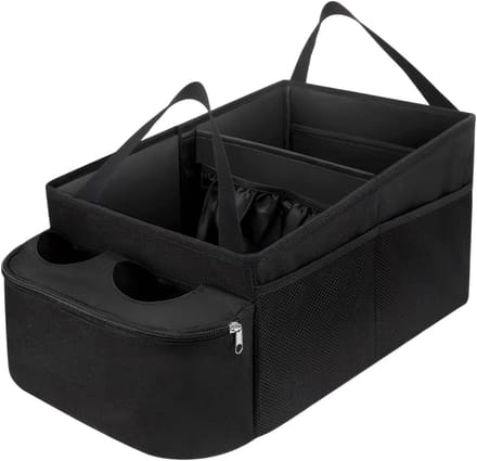 Famanu – Kofferbak organizer van pu, multifunctionele opbergdoos met antislip bodem en grote capaciteit