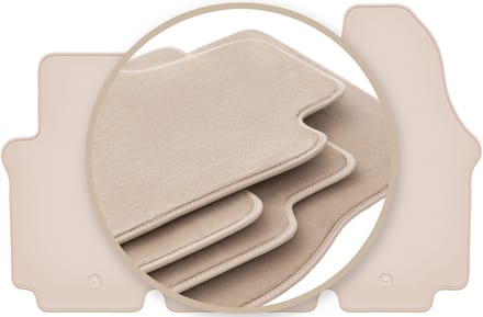PREMIUM beige matten voor: Renault Trafic II bestelbus 2001-2014
