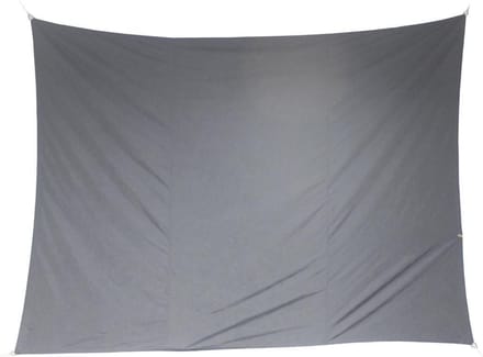Premium kwaliteit schaduwdoek/zonnescherm Shae rechthoekig grijs - 3 x 4 meter - Terras/tuin zonwering