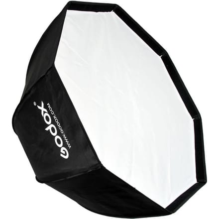 Boîte à lumière parapluie octogonale portable SB-UE 80 cm / 31,5 pouces avec support Bowens pour Speedlite white