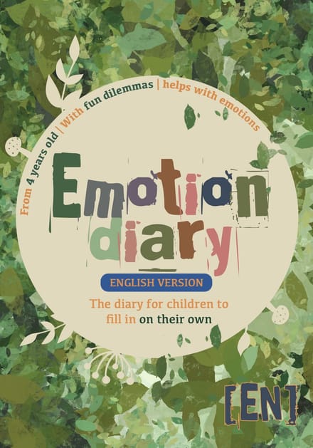 Emotion diary for children - aged 4 and up - fill-in book with fun dilemmas
