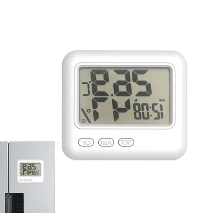 Thermo-hygrometer Binnen - Temperatuurmeter Vochtigheid - Klimaat Bewaken - Groot LCD Scherm - 8.4 cm - Wit