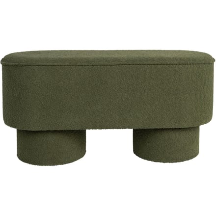 Housecraft Living Marcos Bankje Bouclé Groen