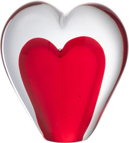 J-Line presse-papier Hart Staand - glas - rood