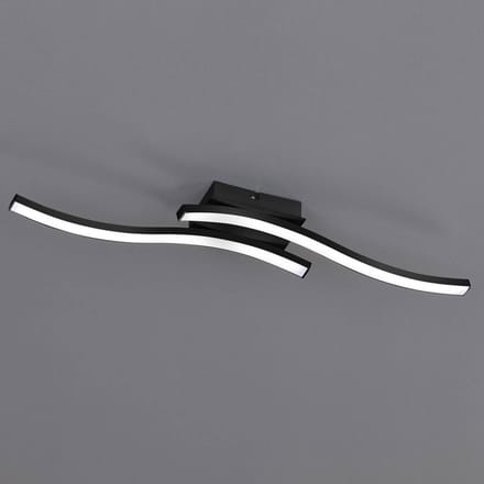 REALITY ROUTE - Plafondlamp - Zwart mat - incl. 2x SMD 5W