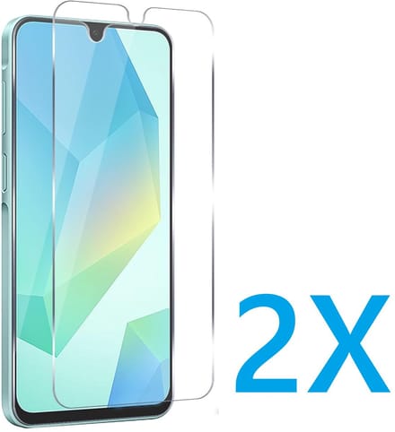 Glasplaatje Geschikt voor: Samsung Galaxy A17 (5G) / A26 - 2x Screenprotector - screen protector - glas - bescherm - beschermglas