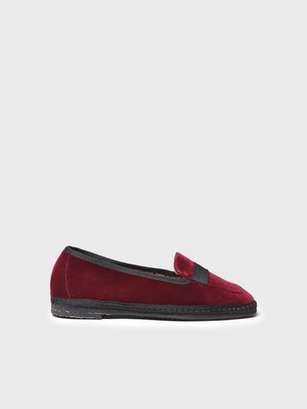 Fluwelen loafers voor dames | CELINE