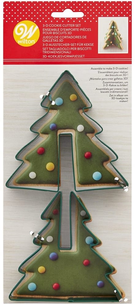 Wilton Uitsteekvormpjes Set - Koekvormpjes - Kerstmis - Kerstboom - 2 Stuks
