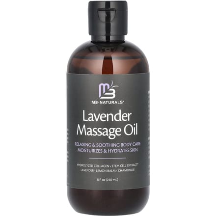 M3 Naturals, Huile de massage à la lavande, 237 ml (240ml) gray