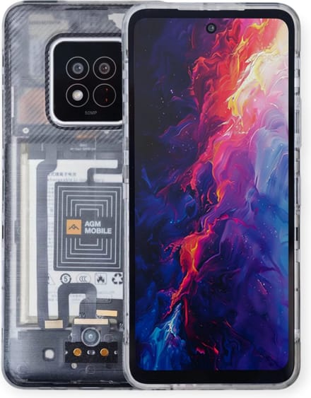 AGM X6 Phantom Transparant 5G robuuste smartphone