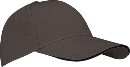 New Port Baseballcap - Volwassenen - Sandwich - Grijs/Zwart