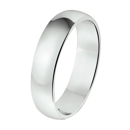Gerhodineerd Zilver Ring A301 - 5 Mm Zonder Steen 1315016
