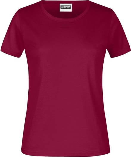 James And Nicholson Dames/dames Basic T-Shirt (Wijn)