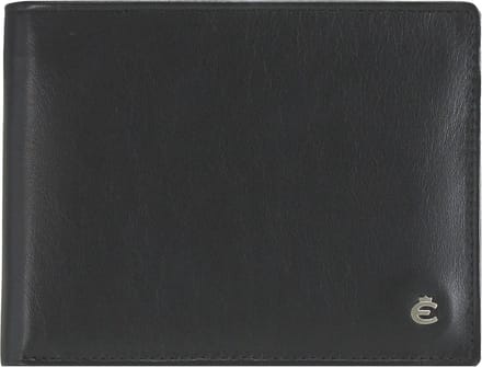 Esquire Harry portemonnee leer 12 cm - Jongens - Horizontaal - schwarz