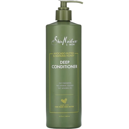 SheaMoisture, Men's, Deep Conditioner, Avocado Butter & Manuka Honey, 15 fl oz (444 ml) gray