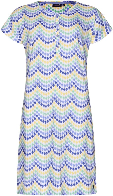 Dames Nachthemd Rebelle - Ikat - Bio Katoen - Maat 48