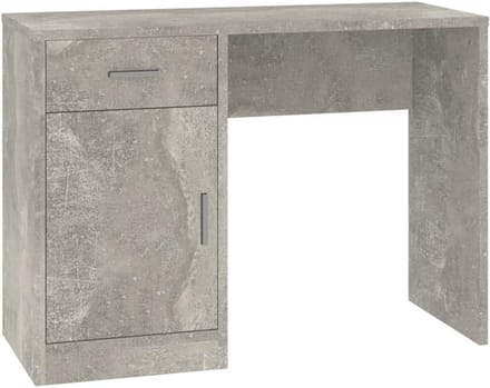 Bureau met kast en lade - 100x40x73cm - Houten tafel - Smoked oak