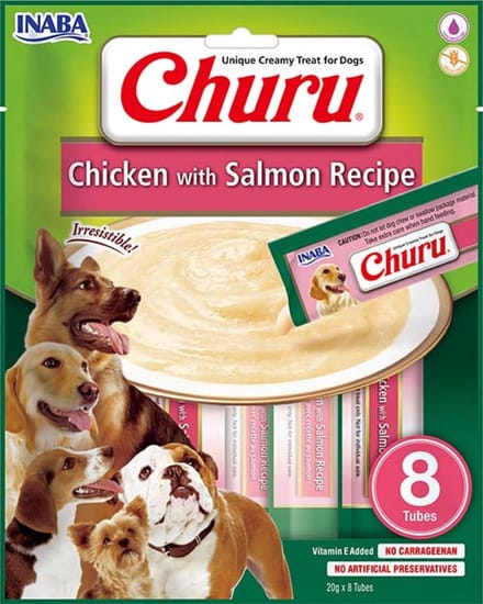 Inaba Churu Hondensnack Chicken & Salmon - 8 x 20 gr