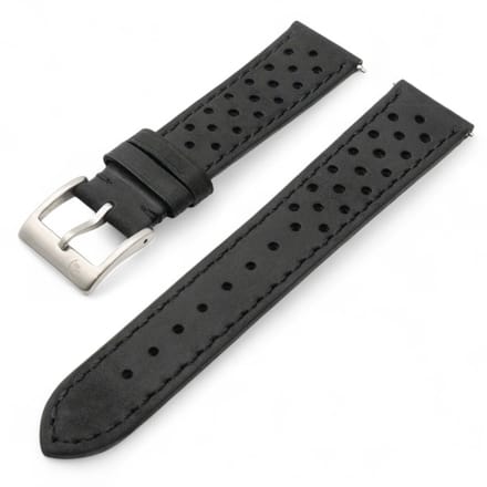 Watch Mates Horlogeband Dakota Zwart 22 mm