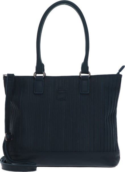 FREDsBRUDER Leren Schoudertas Vertical City Bag Petrol Blauw