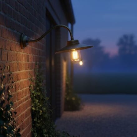 KS Verlichting Stallamp Paddock Antiek Messing