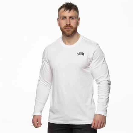 The North Face Heren Lange Mouw Easy Tee in Wit