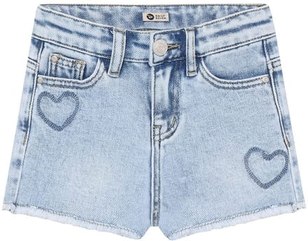 Daily7 - Denim Shorts Heart - Blue Denim - Maat 80