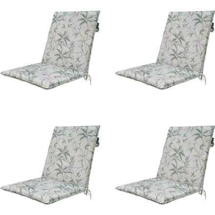 Madison - Stapelstoelkussen Palma natural - Ca. 97x49 cm - Set van 4