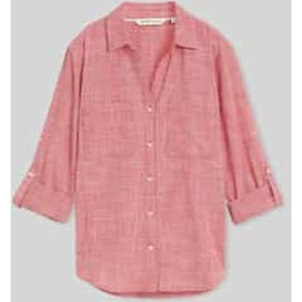 regular fit overhemdblouse van puur katoen