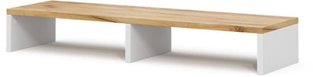 Vicco Tomy monitorstandaard – 80 x 12 cm Eik wit/goud