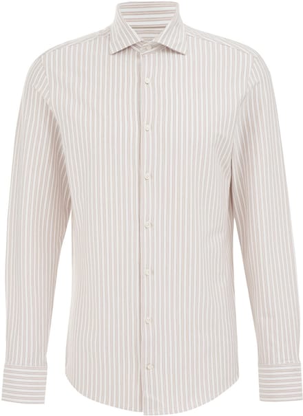 WE Fashion Heren premium slim fit overhemd van jersey