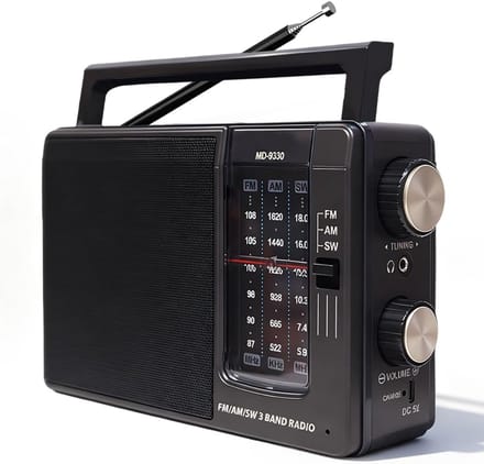 Solidchoice - Draagbare FM/AM Radio voor Thuis en Onderweg