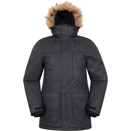 Mountain Warehouse Heren Gorge II Long Jacket (Zwart)