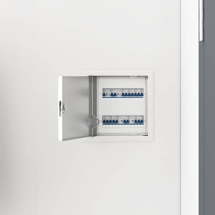 vidaXL - Access - Panel - 2 - st - Wit - 23 - x - 23 - x - 3 - cm - Staal