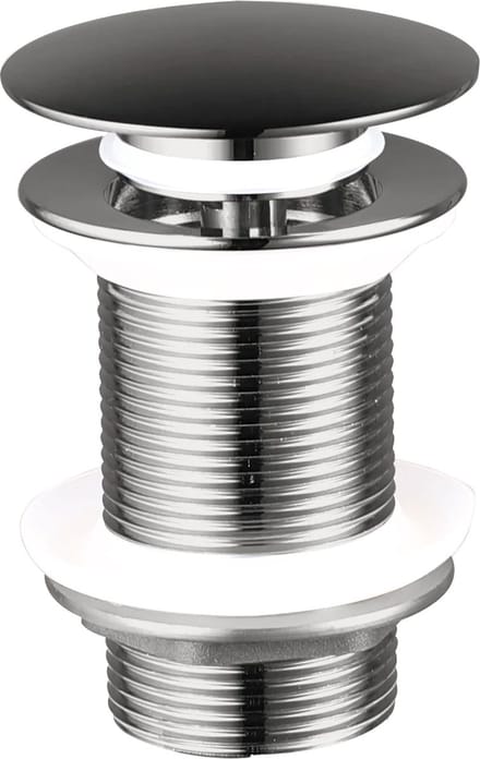Afvoerplug Wastafel - Waskom Clickwaste Gun Metal - Met overloop