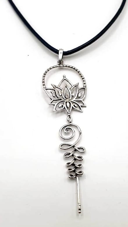 Zilveren hanger lotus(30358LV)