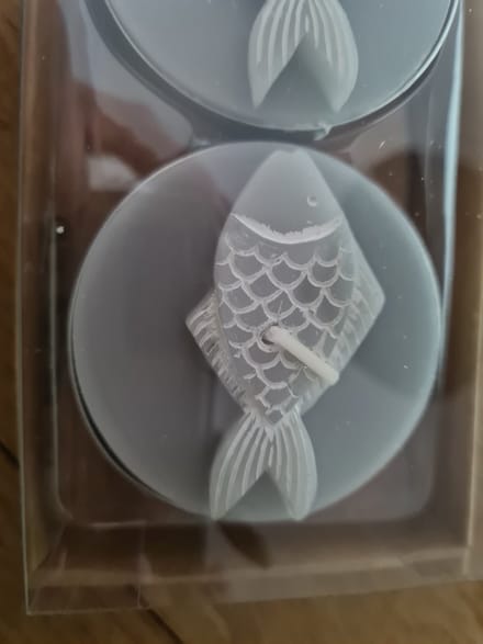 Melinera Maxiwaxinelichtjes 3 stuks Visafdruk