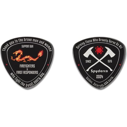 Spyderco firefighters spydercoin 2024