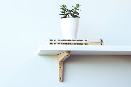 Wovar Houten Plankdrager L|Model 12,5 x 20 cm Beuken | Per Stuk