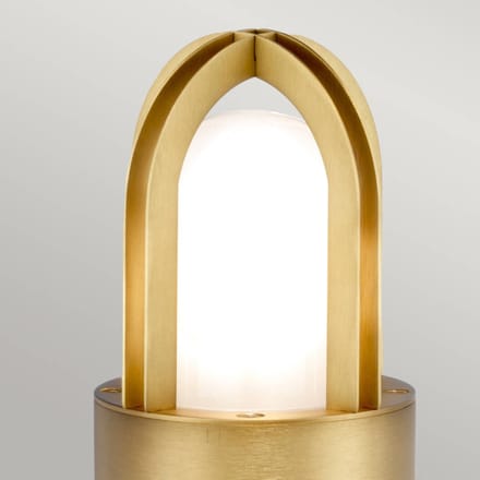 Elstead Lighting Mini LED Tuin Pilaar Paignton | 1X E27 Max 40W | IP55 | Brushed Brass