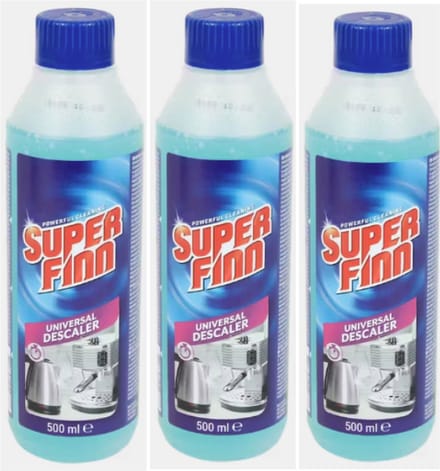 Koffiemachine - ontkalker - Superfinn - 3x500 ml - snel en gemakkelijk