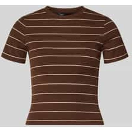 slim fit T-shirt met viscose model 'JUNE'
