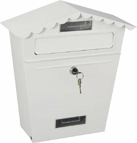 Brievenbus EDM Staal Wit Classic (29,5 x 10,5 x 35,5 cm)